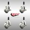Service Caster 3.5 Inch 316SS Gray Poly Swivel 1-1/8 Inch Expanding Stem Caster Set Brake SCC SCC-SS316EX20S3514-PPUB-TLB-118-4 - alternate 3